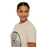 "Triple Spiral" Unisex Softstyle T-Shirt