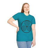 "Triple Spiral" Unisex Softstyle T-Shirt