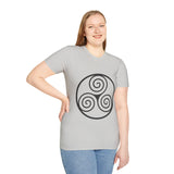 "Triple Spiral" Unisex Softstyle T-Shirt