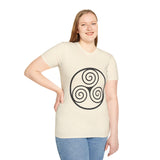 "Triple Spiral" Unisex Softstyle T-Shirt