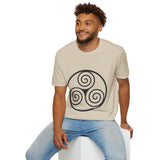 "Triple Spiral" Unisex Softstyle T-Shirt