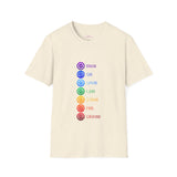 "Chakra Symbols and Meanings" Unisex Softstyle T-Shirt