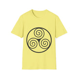 "Triple Spiral" Unisex Softstyle T-Shirt