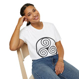 "Triple Spiral" Unisex Softstyle T-Shirt