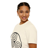 "Triple Spiral" Unisex Softstyle T-Shirt