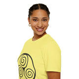 "Triple Spiral" Unisex Softstyle T-Shirt