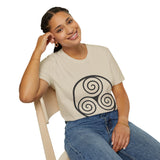 "Triple Spiral" Unisex Softstyle T-Shirt