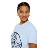 "Triple Spiral" Unisex Softstyle T-Shirt