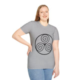 "Triple Spiral" Unisex Softstyle T-Shirt