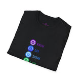 "Chakra Symbols and Meanings" Unisex Softstyle T-Shirt