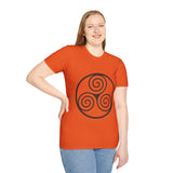 "Triple Spiral" Unisex Softstyle T-Shirt