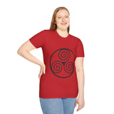 "Triple Spiral" Unisex Softstyle T-Shirt