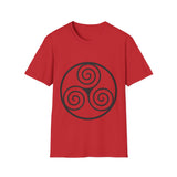 "Triple Spiral" Unisex Softstyle T-Shirt