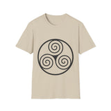 "Triple Spiral" Unisex Softstyle T-Shirt