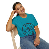 "Triple Spiral" Unisex Softstyle T-Shirt