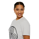 "Triple Spiral" Unisex Softstyle T-Shirt