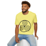 "Triple Spiral" Unisex Softstyle T-Shirt