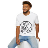 "Triple Spiral" Unisex Softstyle T-Shirt