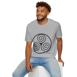 "Triple Spiral" Unisex Softstyle T-Shirt