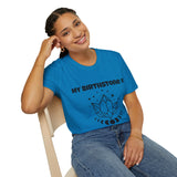 "My Birthstone is Rock Bottom" Unisex Softstyle T-Shirt