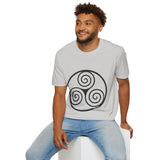 "Triple Spiral" Unisex Softstyle T-Shirt