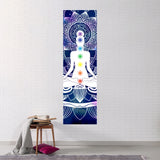 Indian Buddha Statue Meditation 7 Chakra Tapestry Wall Hanging Mandala Tapestries Wall Hanging Psychedelic Yoga Wall Hanging