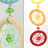 Chakra Dream Catcher with 40mm Crystal Chandelier Ball Prisms Suncatcher Handmade Rainbow Fengshui Wall Car Pendant Ornament