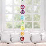 Chakra Dream Catcher with 40mm Crystal Chandelier Ball Prisms Suncatcher Handmade Rainbow Fengshui Wall Car Pendant Ornament