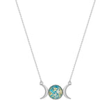 Triple Moon Goddess Necklace