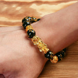 Wealth Attractor Obsidian Bracelet
