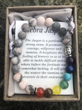 Zebra Jasper Stone Chakra Bracelet