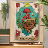 Tarot Mushroom Wall Hanging Tapestry