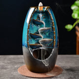 Waterfall backflow incense burner