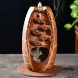 Waterfall backflow incense burner