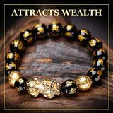 Wealth Attractor Obsidian Bracelet